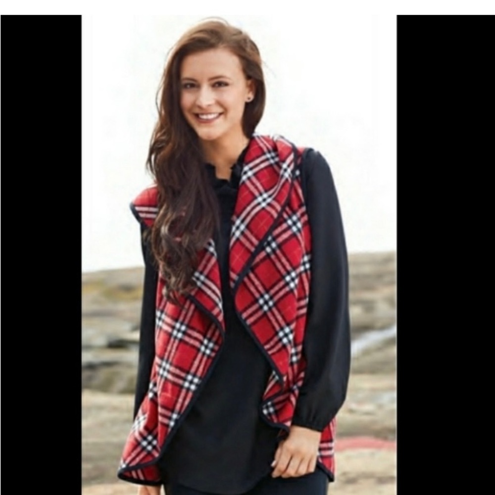 Mud Pie Plaid Vest